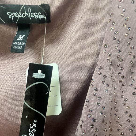 Speechless,Dress Cocktail Formal,Pink,Sz M,Long,Sleeveless,V Neck,Sequins.! - Picture 11 of 15